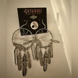 SHYANNE WOMEN'S WILD SOUL DREAMCATCHER FRINGE HOOP EARRINGS NWT